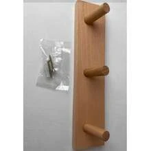 1 pieza Gancho de pared moderno y minimalista nórdico, gancho de abrigo de madera maciza resistente para vestidores detrás de puertas, perchero de madera, gancho de almacenamiento familiar, adecuado para guardar ropa, bolsos, sombreros y llaves. - Albaricoque - Ver 8