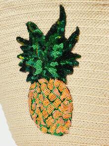 SHECARRY Women's Tote Bag, Shoulder Straw Bag. - Multicolor - View 7