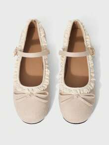 Off-white suede + lace butterfly