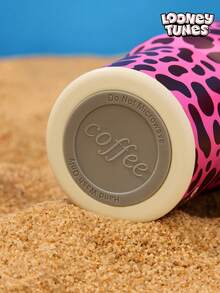 LOONEY TUNES X Joivida 24盎司不锈钢保温水瓶/咖啡杯，带把手和吸管，防漏，保温（可保持饮品冷热）