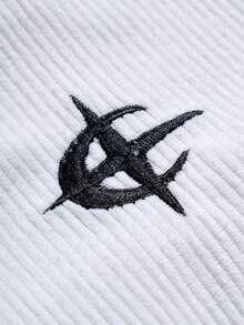 PAVTROS 男士简约黑色灯芯绒夹克 - 白色 - 查看 4