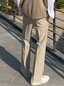 DAZY Pantalones casuales color caqui para hombres, versátiles para el transporte, primavera - Caqui - Ver 2