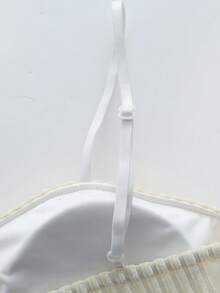 Olithes Elegante y de moda camiseta de tela texturizada de color blanco brillante, adecuada para usar en capas o sola, para mujer, otoño/invierno - Amarillo claro - Ver 4