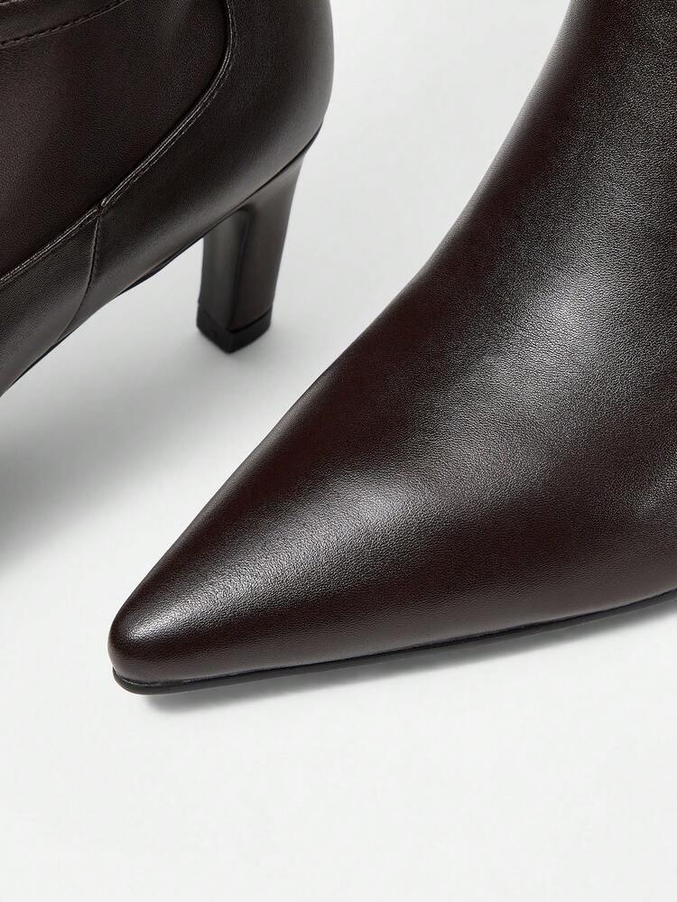 WOMEN'S FASHION PU LEATHER POINTED TOE KNEE-HIGH BOOTS VALENTINE'S DAY