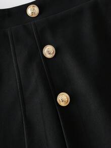 Franclia Vintage A-Line Pleated Mini Skirt, Flattering & Versatile For Women, Autumn/Winter - Black - View 7