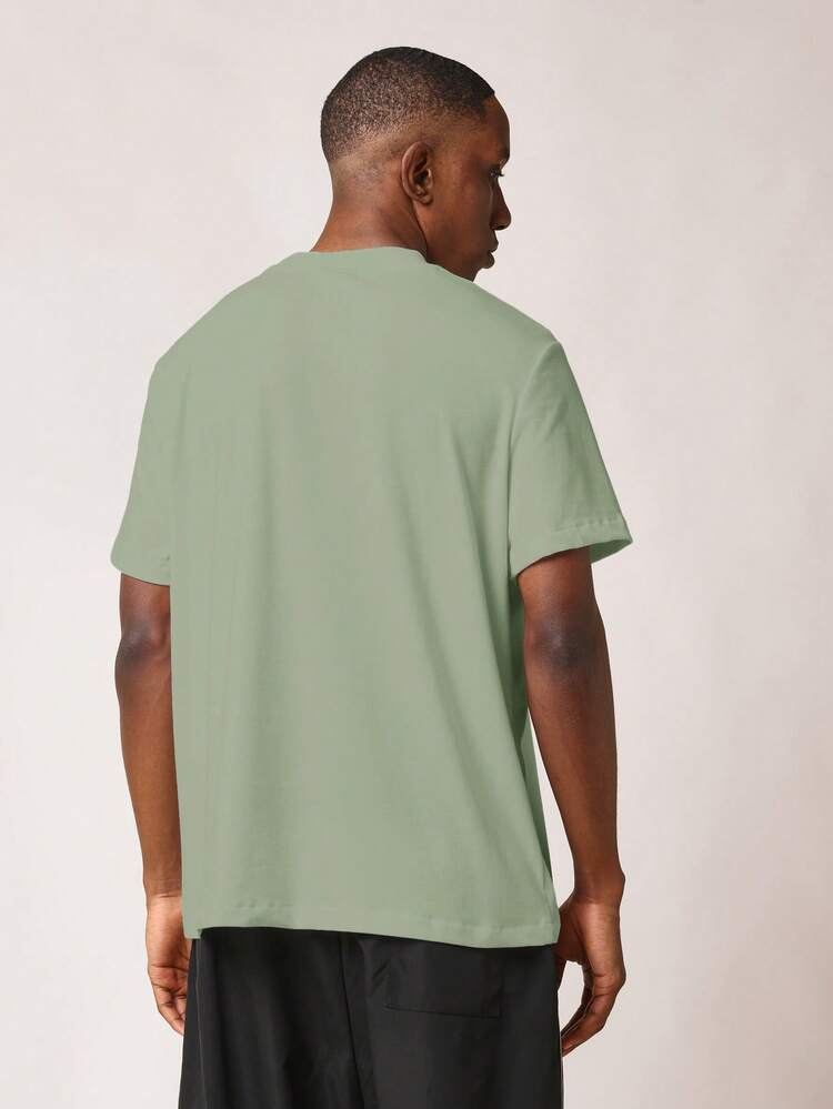Crew Neck Short Sleeve Basic Tee