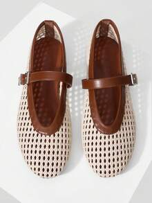 MOTF ZAPATOS PLANOS PARA MUJER - Albaricoque y Marrón - Ver 4