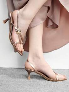 CUCCOO BIZCHIC Women's Elegant Pointed Toe Pumps, Suitable For Commuting In Summer - Champagne - View 5