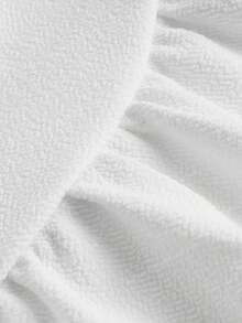 MainGRL 夏季外出宽腰带喇叭下摆白色迷你裙 - 白色 - 查看 8