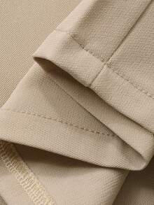 DAZY 2pcs Tween Girl Tween Girls Solid V-Neck Sleeveless Vest + Wide Leg Pants Set, Fall - Apricot - View 7