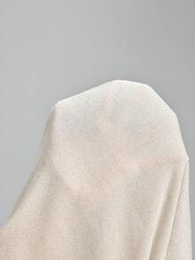 Ontre 女士亮面高领修身长袖袖口设计优雅衬衫，适合都市通勤、商务休闲、约会、婚礼宾客、度假等场合。 - 杏色 - 查看 8