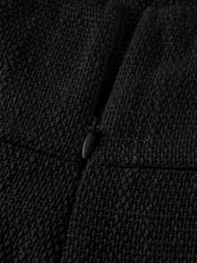 SHEIN Young Girl Solid Color Fitted Casual Jumpsuit - Black - View 6