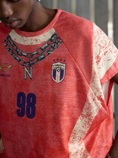 NEON BLANC Camiseta de tirantes de hombre, camiseta suelta con estampado gráfico fresco y sin mangas