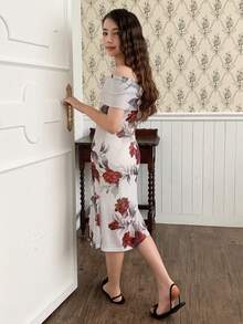 DAZY Girls Knitted Spaghetti Strap Mesh Dress, Tween Girl Fall Clothes - Multicolor - View 2