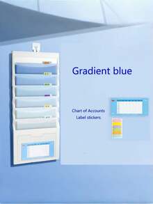 1 Piece Hanging File Folder Expandable Graded Color File Bag Collapsible Storage For School Office Document Organization A4 Paper Student Teacher Supplies