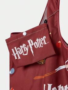 HARRY POTTER X SHEIN 单件装，Dark House Candy Eyes Toad 爱心手提包，可折叠，女士款 - 多色A - 查看 4