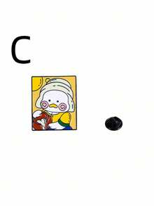 Joivida 1/4件套可爱鸭子卡通油画胸针，复古手工艺术品，独特翻领别针，男女皆宜，时尚配饰，送给朋友或艺术家的礼物 - 彩色 - 查看 12