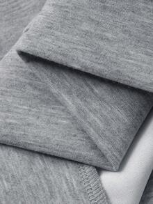 DAZY 男士短袖T恤和长裤套装，灰色T恤，春夏款 - 灰色 - 查看 4