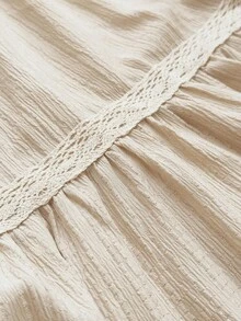 Ceyna Vestido elegante y elaborado de estilo francés para resort en talla grande color albaricoque - Albaricoque - Ver 7