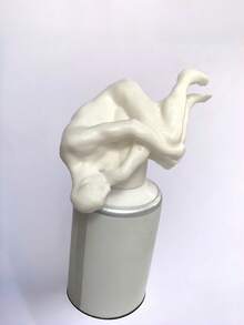 Zazumi 1PC 3D Printed Creative Toilet Thinker Man Squeeze Toothpaste Dispenser Cap Funny Gag Gift Novelty Bathroom Gadget For Adults Teens Practical Joke - Multicolor - View 5