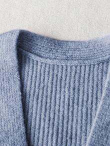 Franclia Cardigan Wanita Modis, Elegan, Serbaguna, dan Unik dengan Desain Prancis Terbaru - Biru - View 4