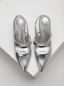 CUCCOO SZL Women's High-Heeled Shoes Valentine's Day - Silver - View 4