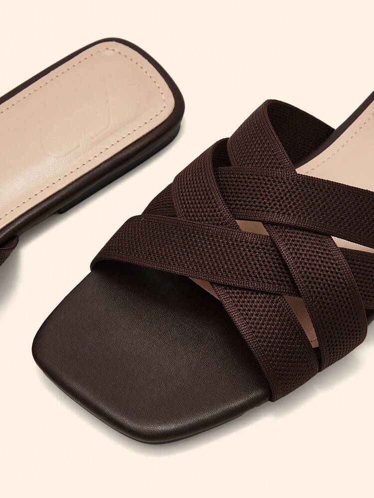 CUCCOO BASICS Summer Casual Versatile Simple Flat Sandals For Christmas Spring Shoes Summer Shoes