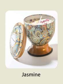 1 件/4 件干花香薰蜡烛，高脚杯罐和三芯蜡烛款式，图案优雅，适合装饰、芳香疗法和节日装饰，是馈赠亲朋好友的绝佳礼物，提供单盒或 4 件套礼品套装 - 彩色 - 查看 22