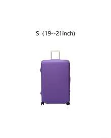 1/3pcs S/M/L/XL Elastic Luggage Cover Luggage Protective Cover Luggage Cover Storage Suitcase Cover Trolley Case Luggage Protective Dust Cover - Purple - View 4