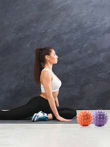 1个健身瑜伽按摩球，肌肉放松足部按摩球，可放松颈肩肌肉 - 彩色 - 查看 2