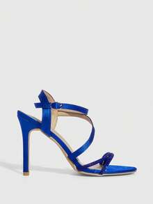 CUCCOO SZL Women Gladiator Sandals Valentine's Day - Blue - View 2