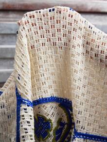 AXEPEAK 男士夏季休闲撞色滚边镂空针织毛衣 - 彩色 - 查看 8