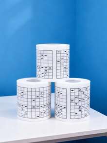 Joivida 1Rolls Of Sudoku Toilet Paper,A Unique And Personalized Toilet Paper With Playability,Top Student Toilet Paper, Sudoku Printing Paper, Math Creative Toilet Paper, Printing Paper, Creative Toilet Paper,Family Pack Suitable For Cleaning And Daily Use, Soft Material, Applicable For Home,Used For Back To School Season, New Year Gifts, Best Gifts For Friends, Valentine's Day Gifts, Gifts For Girls, Gifts For Boys - White - View 11