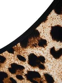 WENEZON Men's Fashionable Sexy Leopard Print Open Crotch Briefs