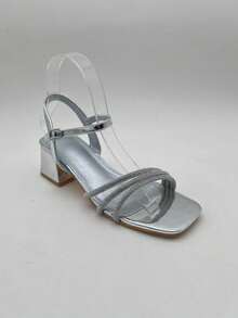 CUCCOO SZL Women's High Heeled Sandals, Suitable For Daily Wear Valentine's Day - Silver - View 10