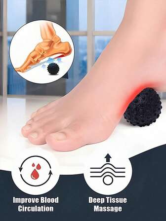 1个健身瑜伽按摩球，肌肉放松足部按摩球，可放松颈肩肌肉