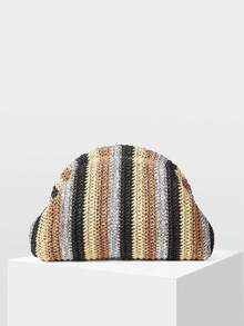 MOTF WOMEN'S VACATION BRAID CHAIN CLUTCH BAG - Beige - View 3