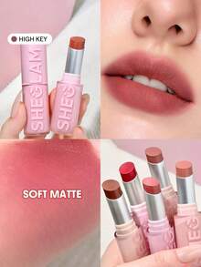 SHEGLAM Lip Veil Son MôI ĐệM Nhẹ-High Key ThươNg HiệU LàM đẹP Trang đIểM Mỹ PhẩM Cho Phụ Nữ Và Cô GáI HoàN HảO Cho MùA Hè MùA XuâN Lý TưởNg Cho Y2K ThờI Trang Sang TrọNg Phù HợP Cho Sinh NhậT NgàY CủA Mẹ Quà TặNg TiệC SẵN SàNg MàU SắC TốT NhấT - High Key - Xem 1