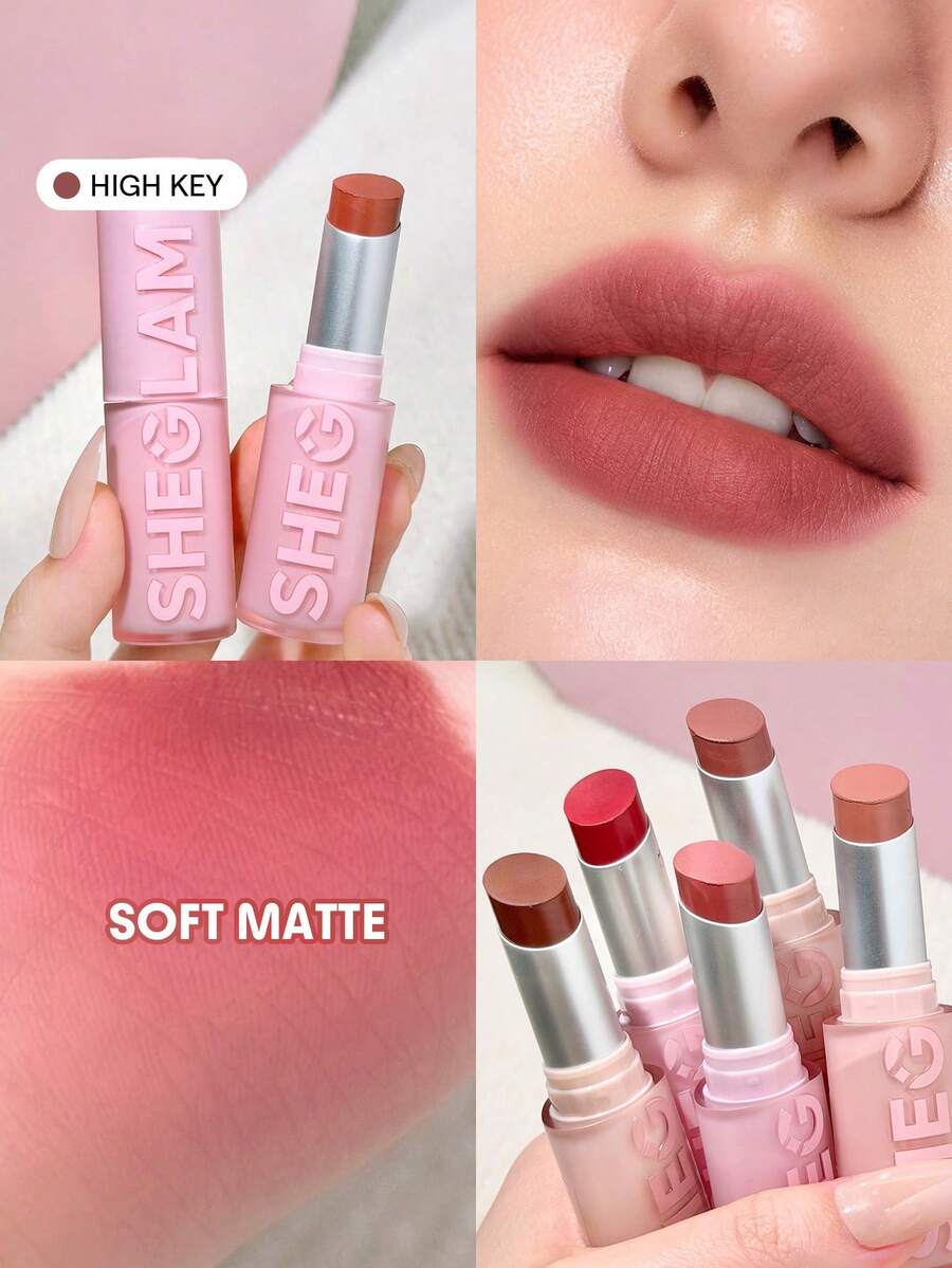 SHEGLAM Lip Veil Son MôI ĐệM Nhẹ-High Key ThươNg HiệU LàM đẹP Trang đIểM Mỹ PhẩM Cho Phụ Nữ Và Cô GáI HoàN HảO Cho MùA Hè MùA XuâN Lý TưởNg Cho Y2K ThờI Trang Sang TrọNg Phù HợP Cho Sinh NhậT NgàY CủA Mẹ Quà TặNg TiệC SẵN SàNg MàU SắC TốT NhấT - High Key - Xem 1