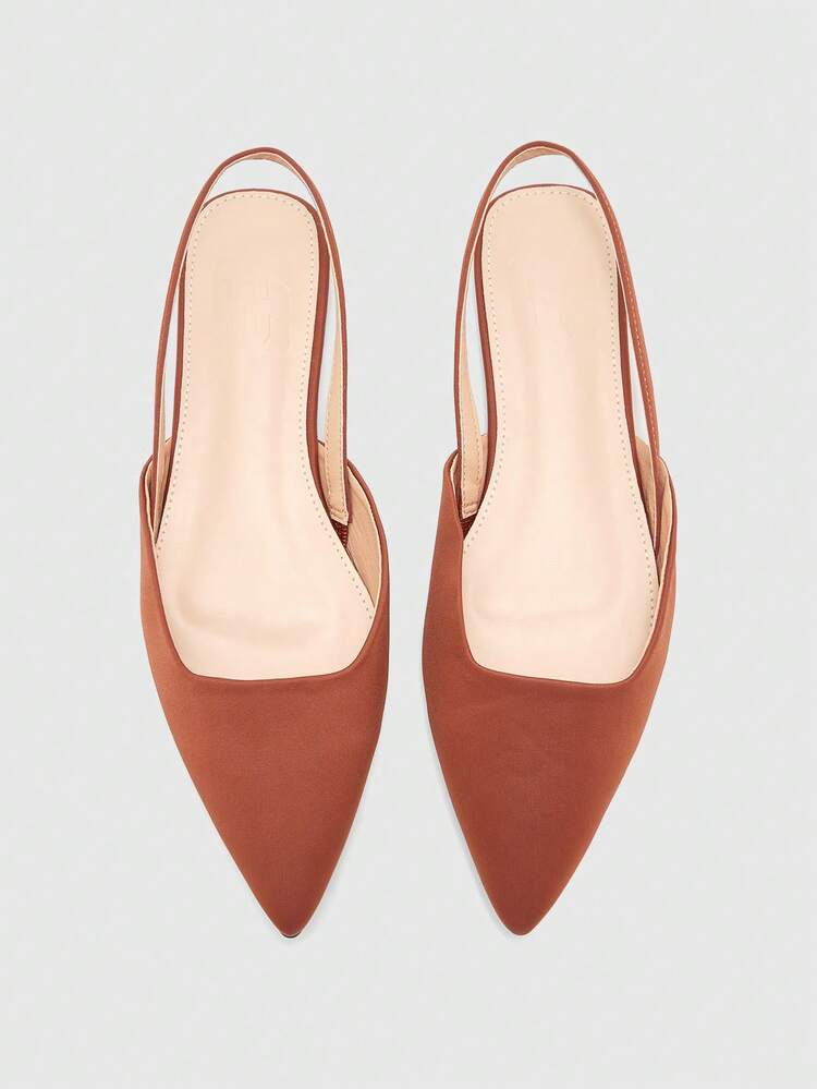 CUCCOO BIZCHIC Women's Pointed Toe Casual Everyday Fashion Flat Slip-On Shoes Valentine's Day