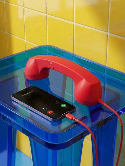 Joivida 时尚复古Type-C手机麦克风，多种颜色可选，带音量调节按钮 - 可连接手机接听电话，是送给老年人的实用礼物之选。