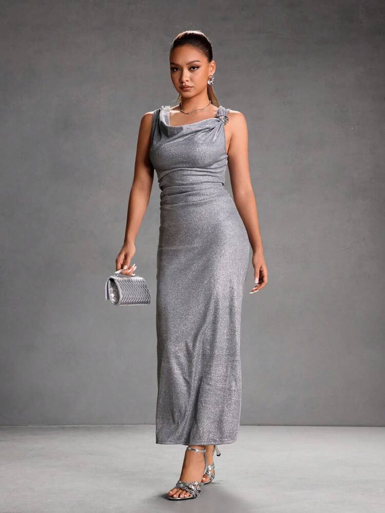 CUCCOO SZL Women's Fashionable & Elegant Buckle Heeled Sandals For Commuting Prom Heels