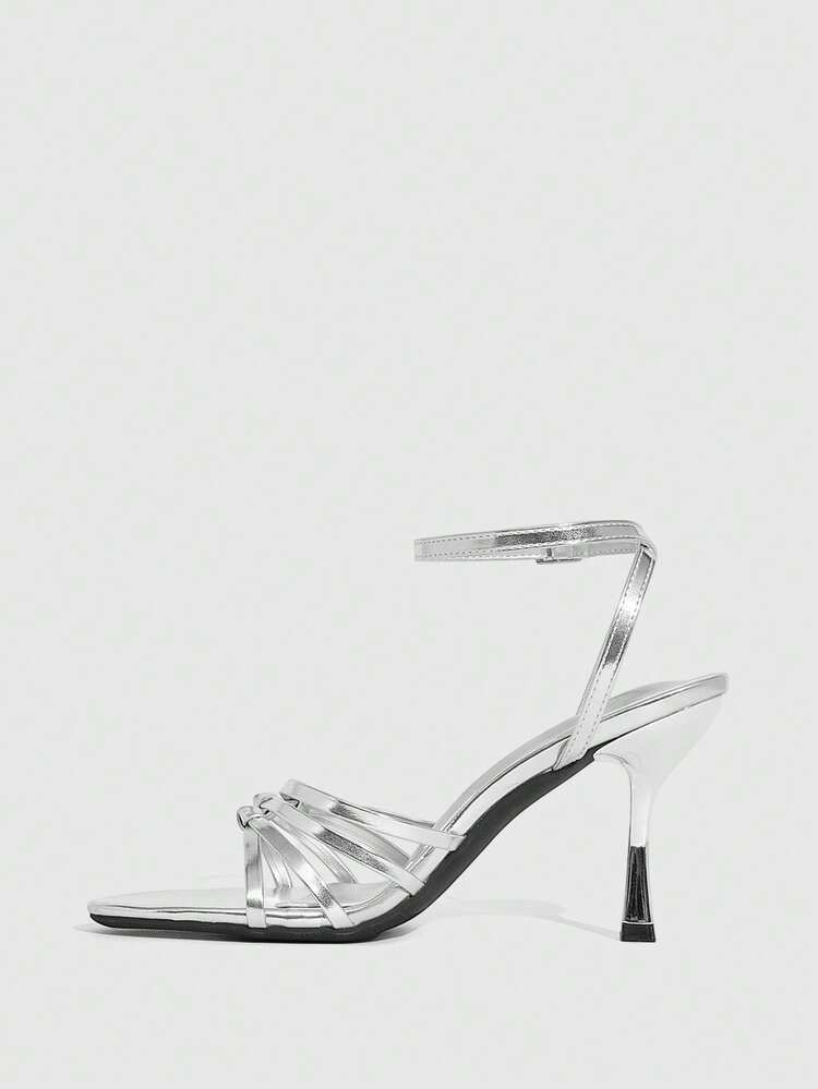 CUCCOO SZL Women's Fashion Versatile Commuter Buckle Heeled Sandals Spring Shoes Prom Heels