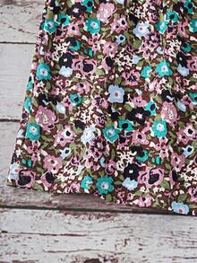 SHEIN LUNE Women's Casual Ditsy Floral Backless Bow Tie Camisole - Black - View 6