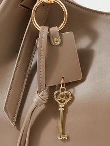 SHECARRY New Large Capacity Women Tote Bag, Shoulder Bag, Handbag, Work Bag - Elephant gray - View 6