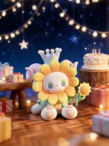 POKOJA LAND 盲盒（非毛绒填充），适合作为节日礼物送给朋友，艾玛生日蜡烛花园主题盲盒人偶（8个常规款+1个隐藏款）- ABS材质可收藏兔子角色人偶（8厘米/3.14英寸），带有花卉和派对装饰，是送给朋友和家人的贴心礼物，非常适合桌面/展示装饰和人偶爱好者。 - 潮玩盲盒 - 查看 11