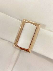 Franclia New Elegant Women Camisole Top, White With Black Contrast, Gold Buckle Waist Design, Slim Fit, Versatile French Style Vest, Suitable For Spring And Summer - Apricot - View 5