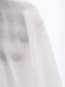 FRIFUL Women's 100% Cotton Embroidered Collar Tie-Up Loose Shirt Long Sleeve - White - View 9