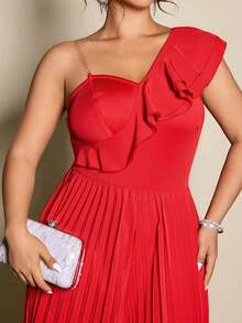 Cravure Bộ áo liền quần nữ cỡ lớn màu đen họa tiết hoa hình học phối màu tương phản, cổ chữ V chéo, kiểu dáng thanh lịch, phù hợp cho các dịp tựu trường, tốt nghiệp, Lễ Tình nhân, lễ hội âm nhạc, Ngày của Mẹ, Halloween, Lễ Tạ ơn, Lễ Phục sinh, Ngày Quốc khánh, dạ hội, hẹn hò, tiệc tùng, đám cưới, hoạt động ngoài trời. - Đỏ - Xem 6