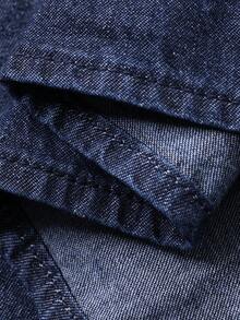 Dazy Kids Tween Girls Sleeveless Round Neck Denim Dress - Dark Wash - View 4